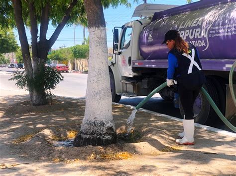 Utilizados M S De Mil Litros De Agua Tratada Para Riego En La Ciudad