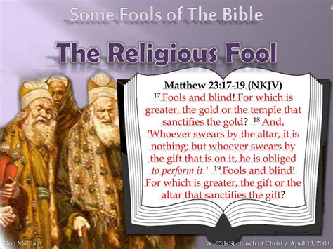 Ppt Some More Fools Of The Bible Powerpoint Presentation Free