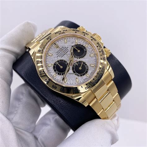 Rolex Daytona Yellow Gold Meteorite Dial NEW FULL SET für 100 103