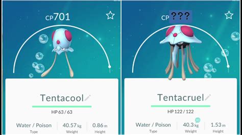 Tentacruel Evolution Chart