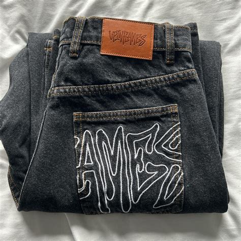 Up in flames ldn jeans Brand new with bag Only... - Depop