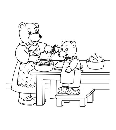 Print Pdf Easy Free Little Brown Bear Coloring Page To Download