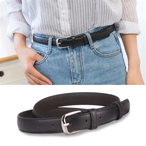 Womens Black Leather Belts Literacy Basics