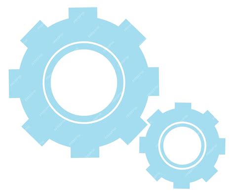 Símbolo De Configurações Do ícone De Engrenagens Girando Rodas Dentadas Isoladas No Fundo Branco