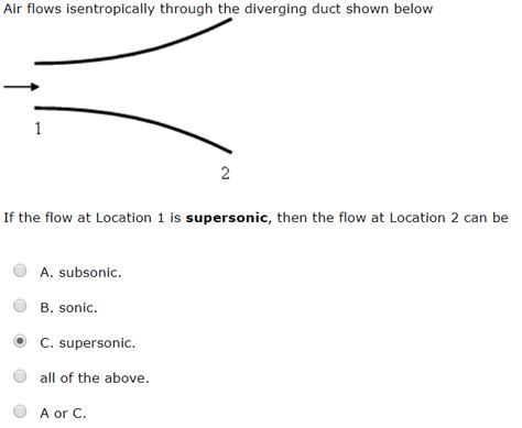 Solved Air Flows Isentropically Through The Diverging Duct Chegg