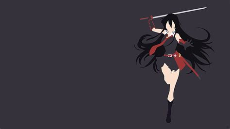 Online Crop Hd Wallpaper Black Haired Female Anime Character Holding