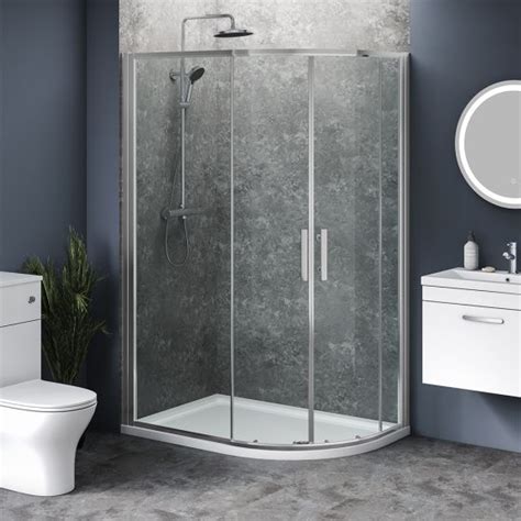 Aqua I 8 Offset Quadrant Shower Enclosure 1200mm X 900mm X 1900mm High