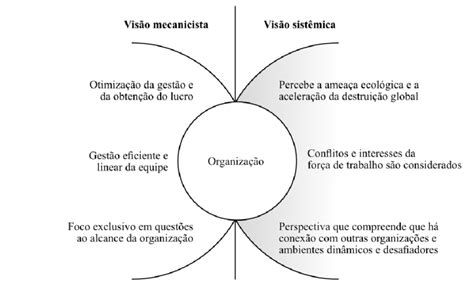 Visão mecanicista versus visão sistêmica Download Scientific Diagram