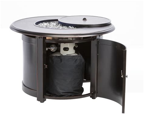 Alfresco Home Manchester 36 Round Propane Fire Pit In Blacksmith