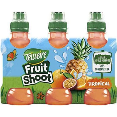 Fruit Shoot Boisson Aux Fruits Plats Tropical Cl Pack De