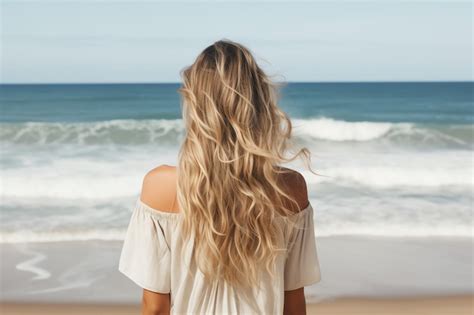 Premium Photo Beautiful Beach Waves Hair Style