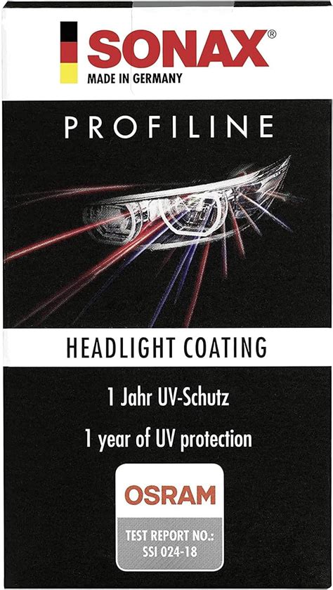 SONAX PROFILINE Headlightcoating 50 Ml Ceramic Long Term Sealant