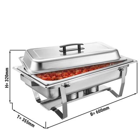 Chafing Dish Gn 11 Avec Couvercle Support Pliable Ggm Gastro