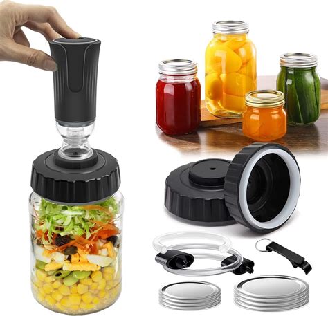 Amazon Electric Mason Jar Vacuum Sealer Kit Compatible With