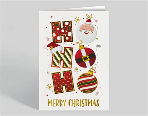 Santa Hohoho Christmas Holiday Card 308096 The Gallery Collection