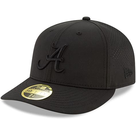 Mens New Era Black Alabama Crimson Tide Midnight Low Profile 59fifty