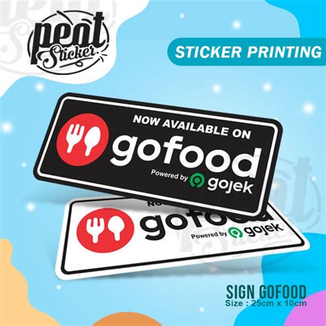 Jual Peot Stiker Vinyl Now Available Gofood Shopee Indonesia