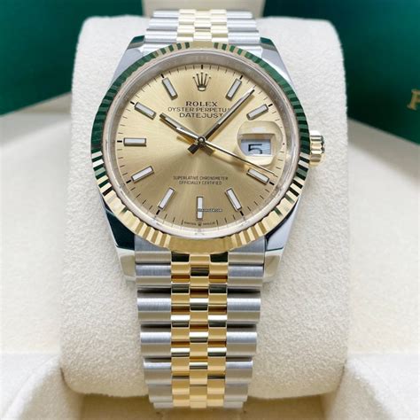 Rolex Datejust Mm Jubilee Steel And Yellow Gold For