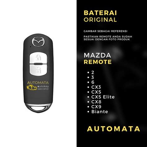 Jual Baterai Remote Kunci Keyless Mazda Cx Cx Original Panasonic Di