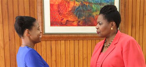 Innovator And Environmentalist Gabrielle Branche Pays Visit To Her Excellency Paula Mae Weekes