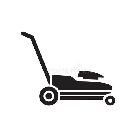 Lawn Mower Icon Template Black Color Editable Lawn Mower Icon Symbol