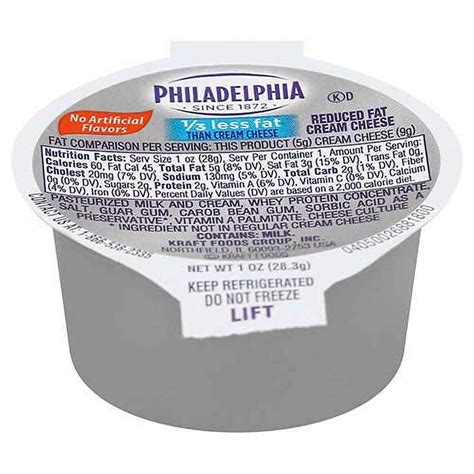 Kraft Philadelphia Light Cream Cheese Cup Ounce Per Case