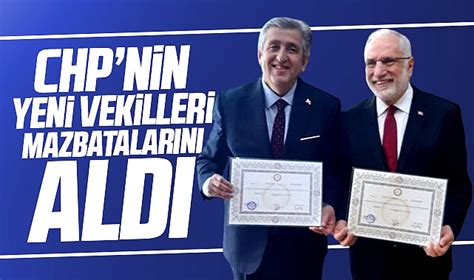 Chp Samsun Milletvekili Se Ilen Murat An Ve Mehmet Karaman Mazbatas N