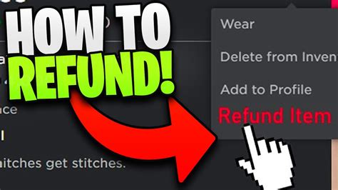 Easy How To Refund Items On Roblox In Youtube