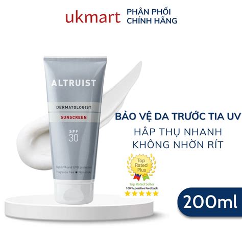 Mã COSBAUH3 giảm 8 đơn 300K Kem Chống Nắng Altruist Dermatologist