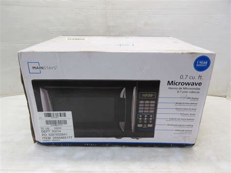 Albrecht Auctions Mainstays Microwave 0 7 Cu Ft