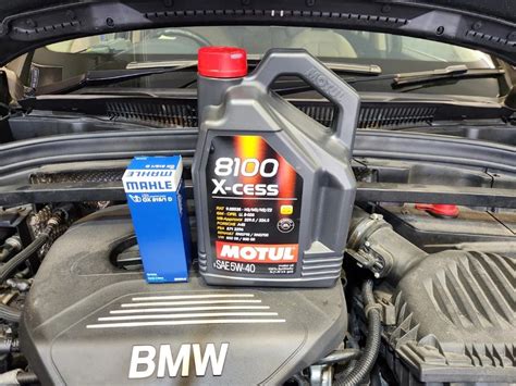 BMW F48 X1 Servicing Using Motul X Clean 5W40 Engine Oil Oil Filter