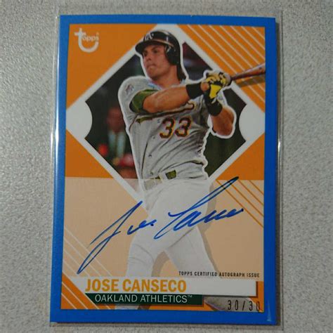 30枚限定 ラストNo MLB 2021 Topps JOSE CANSECO 直筆サイン オークランド アスレチックス Topps 売買