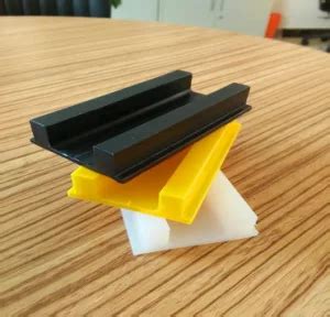 Slide UHMWPE Polyethylene Plastic Guide Rails Wear Strip CNC Machining