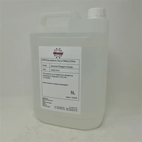 Buy Dpm Dipropylene Glycol Methyl Ether Online Uk Fragrance Carrier Mistral Industrial