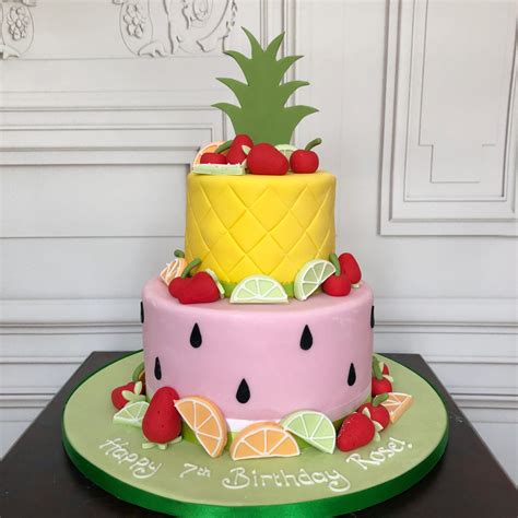 Tropical Fruit Birthday Cake – Etoile Bakery