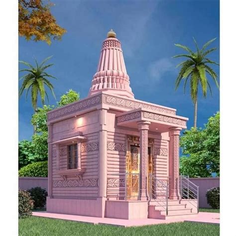 Light Pink Dholpur Red Sandstone Temple Design Antique At Rs In