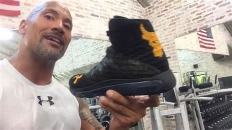 The Rock Previews His New Under Armour Shoe