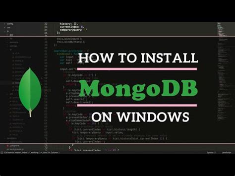 How To Install Mongodb On Windows Youtube