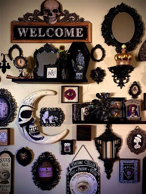 Gothic and spooky gallery wall art decor | Goth home decor, Gothic home ...