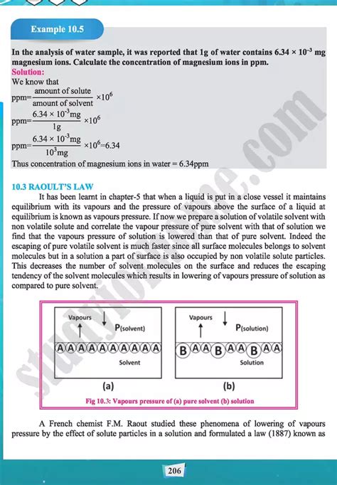 Solution And Colloids Chapter 10 Chemistry 11th Text Book