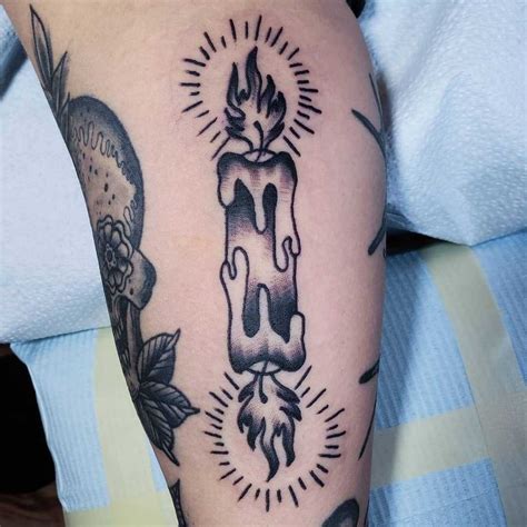 Candle Tattoo Ideas That Will Remind You Of The Eternal Presence 🕯️