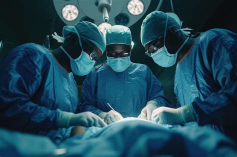 Premium Photo Surgeons Performing Surgery In A Hospital