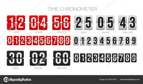 Flip Countdown Clock Counter Time Chronometer Count Flip Board