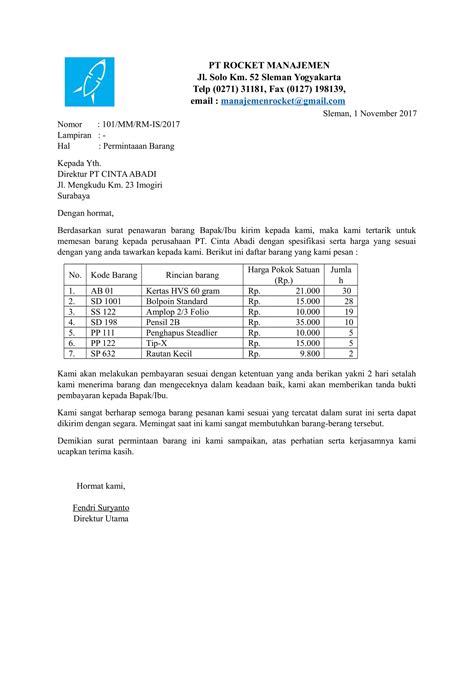 Contoh Membuat Surat Dinas Homecare24