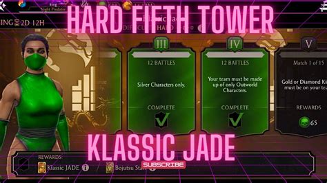 Klassic Jade Challenge Hard Difficulty Fifth Tower Youtube