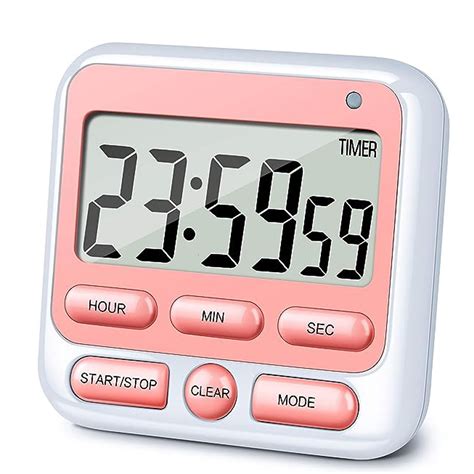 Digital Screen Kitchen Timer Alarm Clock Large Display Home Cooking ...