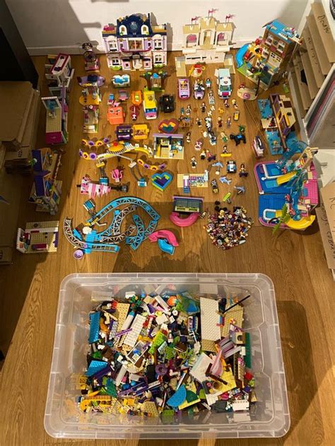 Viele Lego Friends Figuren Und Verschiedene Baus Tze Kiste Kaufen