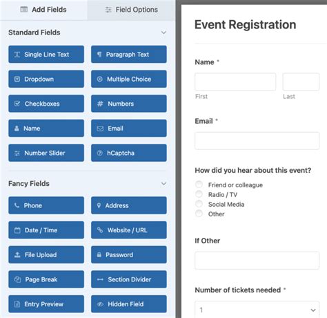 How To Create An Online Event Registration Form In WordPress