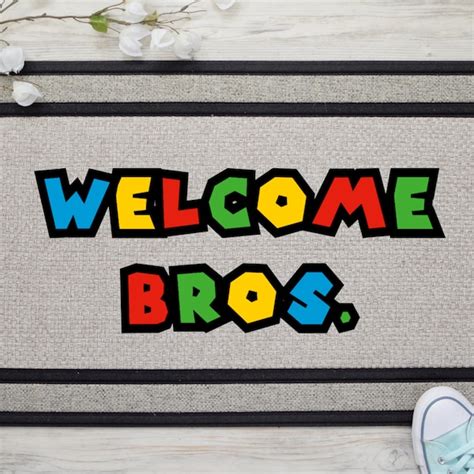 Welcome Super Mario Sign Etsy