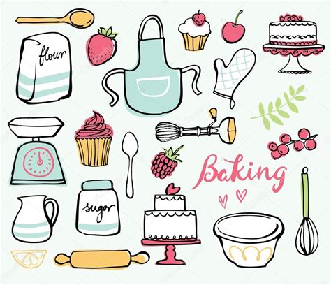 Baking Kitchen Icons Stock Vector By ©omw 64251561